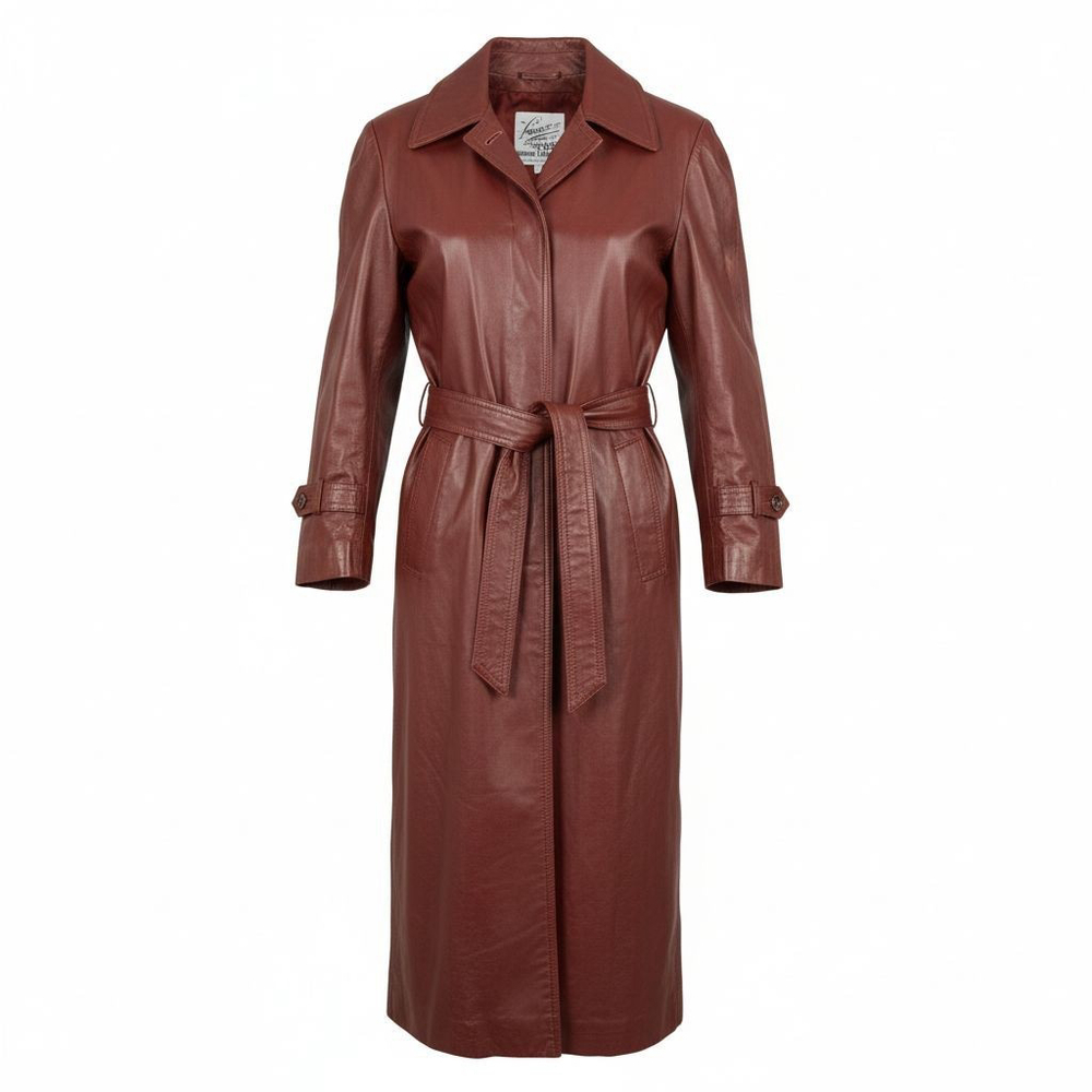 VINTAGE 1970 VANESSA GENUINE LEATHER COAT SIZE 13/14 BUT RUN LIKE 9/10 I - Picture 4 of 13